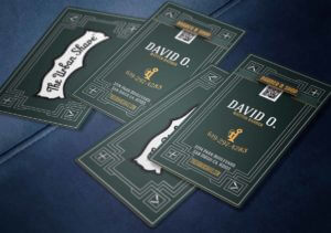 the urban shave business cards