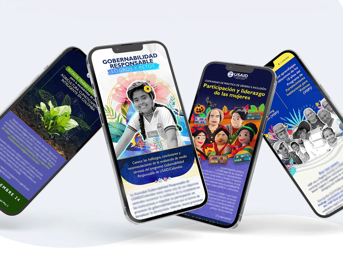 Diseño de emails y productos de conocimiento para USAID Colombia
